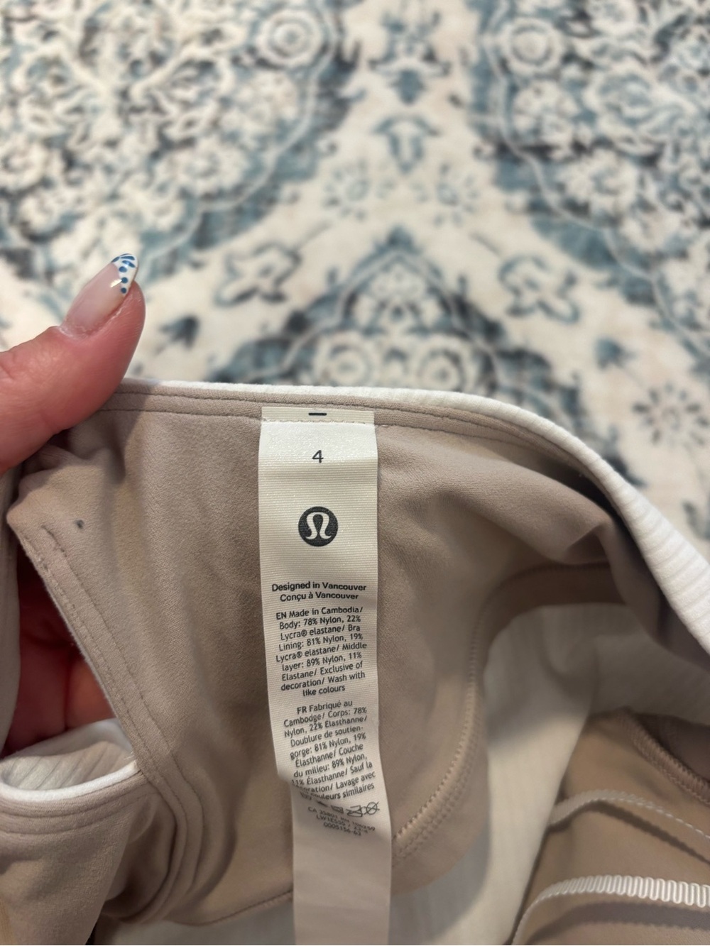 Lululemon Ribbed Nulu Asymmetrical Yoga Tank Top- White Size 4 - Picture 6 of 6